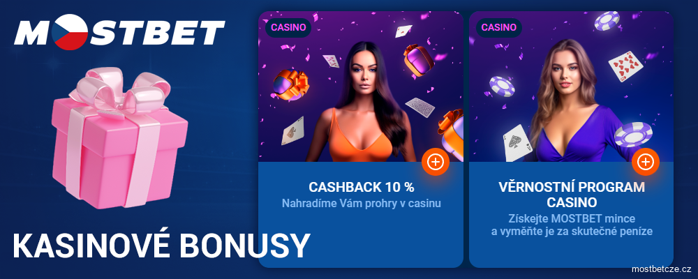 Bonus v online kasinu Mostbet Česko