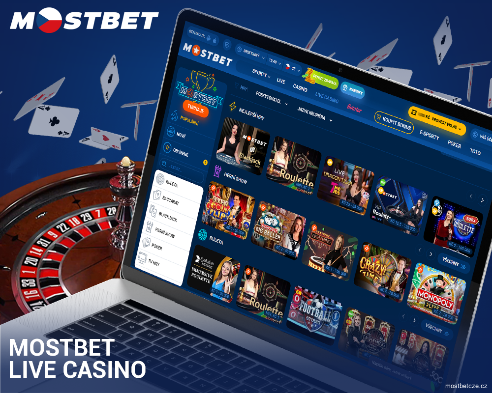 Hrát live kasino v Mostbet CZ