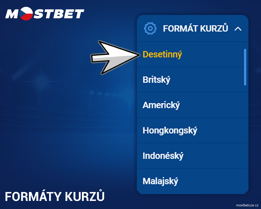 Typy kurzů v Mostbet Česká republika